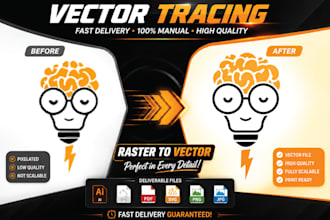 vectorize logo, vector tracing, redraw and convert image to vector