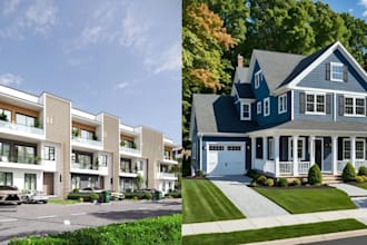 do 3d rendering, exterior and interior design, 3d model architectural rendering