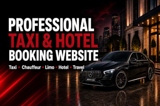 taxi booking website, chauffeur website, taxi website, limo, hotel website