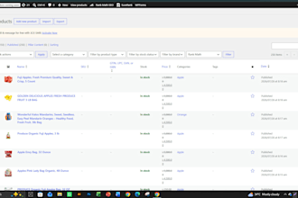 upload products to your woocommerce site