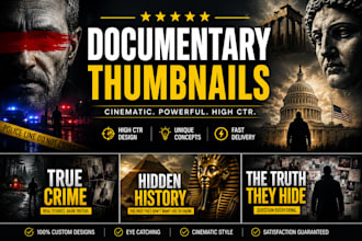 design viral documentary youtube thumbnails