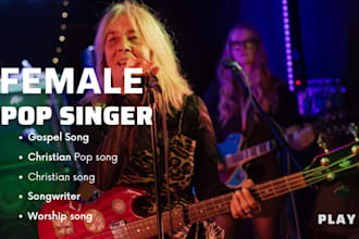 record female pop, female singer, gospel singer, songwriter, female vocalist