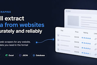 develop a web scraper or data extraction tool