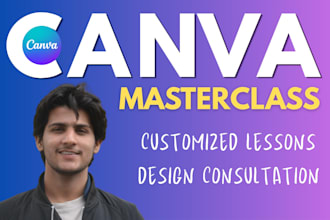 tutor you in canva with personalized graphic designing class
