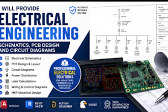 provide electrical engineering, schematics, pcb design and circuit diagram
