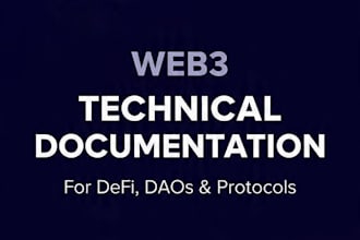 write technical documentation and whitepapers for web3 defi protocols