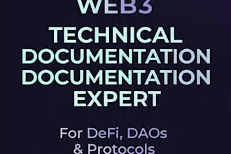 write technical documentation for web3, defi and crypto protocols