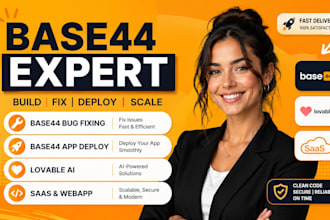 base44 expert base44 bug fixing base44 app deploy base44 lovable ai saas webapp