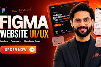 do website UI UX design, figma website design, website mockup, figma design
