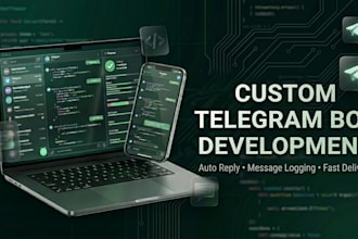 develop custom telegram bot and automation script