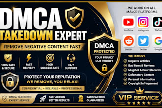 send dmca takedown or delete posts,harassing,copyright,ig,fb,yt,tiktk