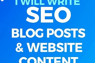 write SEO blog article and website content