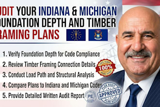 audit your indiana michigan foundation depth and timber framing plans