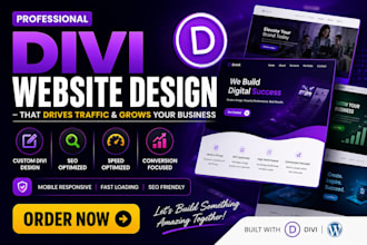 design or redesign your divi wordpress website with SEO