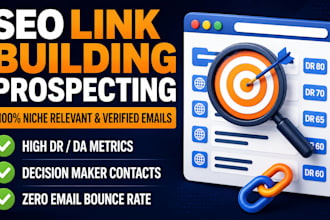 do niche relevant link building prospecting and email outreach list