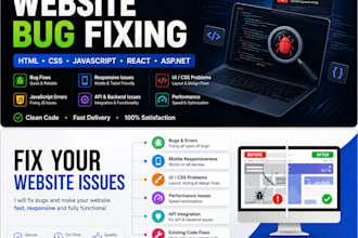 fix bugs and issues in your website