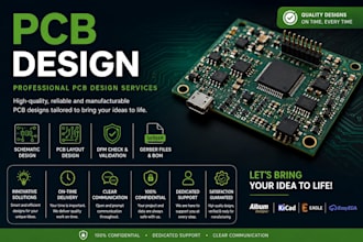 design custom pcb schematics and layouts