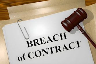draft a contract breach letter or legal notice