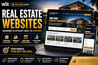 create real estate wix website realtor wix sales funnel, wix real estate website