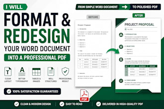 design a professional PDF report, annual report, or company report