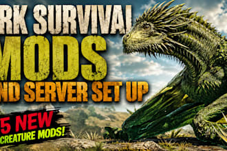 create ark survival mods, custom creatures and unreal engine 5 game mods