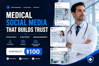 manage your medical social media with professional healthcare content