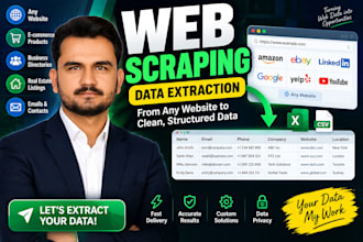 scrape websites and deliver clean structured data