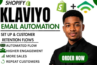 shopify klaviyo email automation and customer retention flows