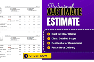 write your xactimate estimate with sketches 6 hours