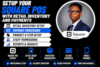 setup your square pos with retail inventory and payments