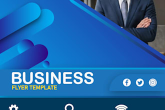 design professional corporate and business flyer