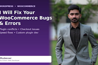 fix wordpress woocommerce bugs, errors, and plugin issues