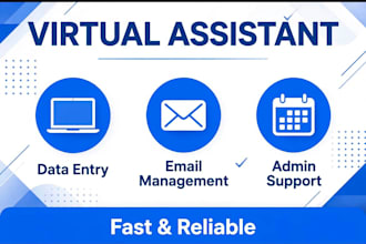 be your reliable virtual assistant for data entry and admin support