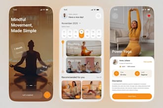 develop a yoga and meditation booking app with classes, instructors