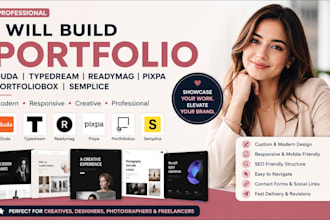 build duda pixpa readymag portfoliobox semplice typedream portfolio website