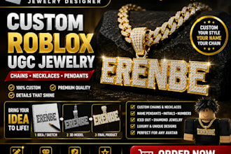 custom roblox chain jewelry necklaces pendants accessories