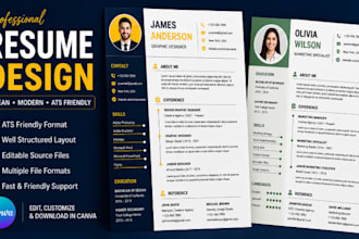 design a professional and  modern  CV or resume