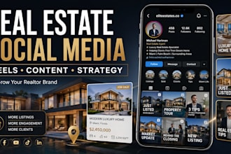 social media manager and reels editor for realtors