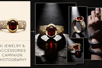 create ai jewelry and accessories campaign photography