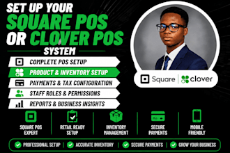 set up your square pos or clover pos system