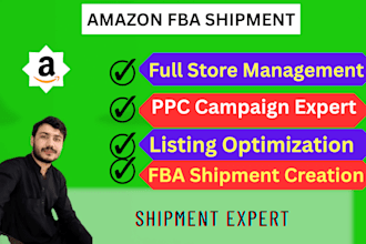 create amazon fba shipment plan and generate box labels