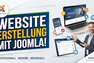 create a modern responsive joomla website for your business