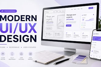 design a modern UI UX website in figma