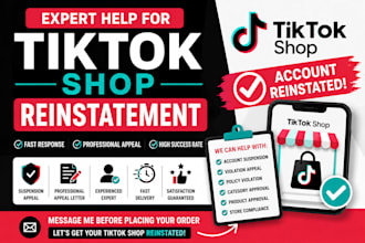 do tiktok shop reinstatement fix tiktok suspension appeal tiktok violation