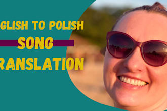 translate your song to polish matching rhythm and melody