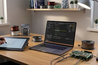 develop embedded firmware for stm32, esp32 and arduino and other mcu