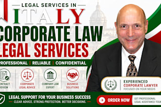 provide professional corporate law legal services in italy