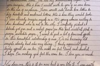 very beautiful hand writing