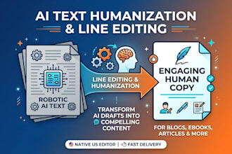 humanize, rewrite, and line edit your ai generated text