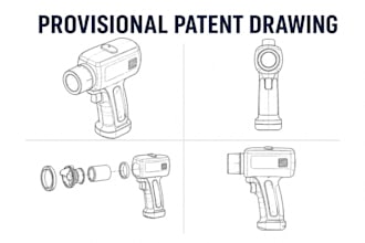 create provisional patent drawings, cad drafting, uspto product patent figures